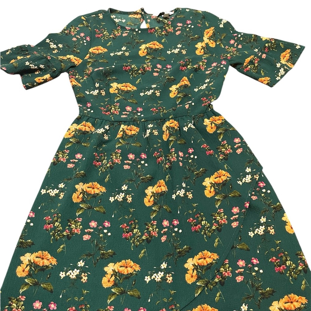 Speechless Women’s Green Floral Dress